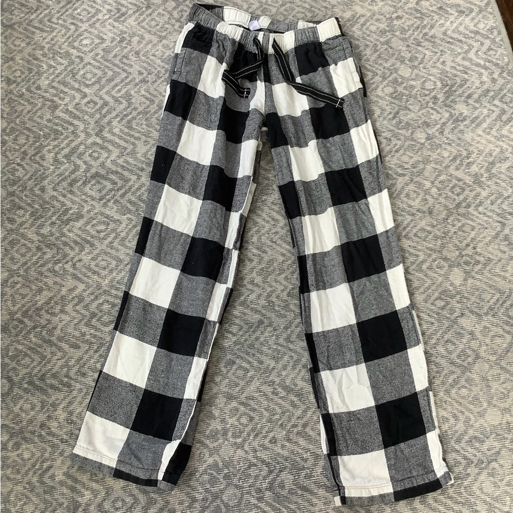 Men’s XS Old Navy Black and White Checkered Kids Pants